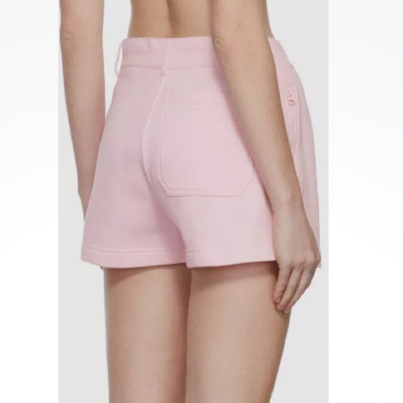 Helmut Lang Pants - Helmut Lang Women's‎ Fleece Drawstring Zip Side Pockets Sweat Shorts Size Large